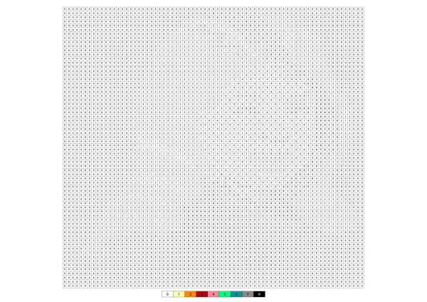Pixel Female Smiling Color by Number image
