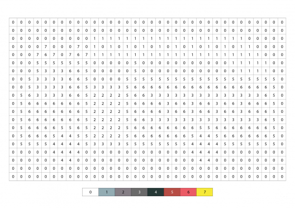 Pixel Fire Engine Color by Number image
