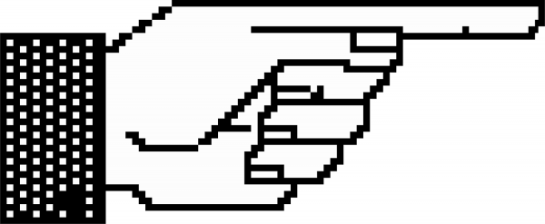 Pixel Point Hand coloring page image