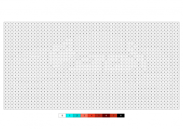 Pixel Red Car Color by Number image