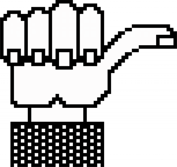Pixel Thumb coloring page image