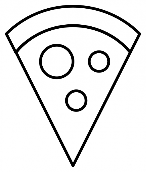 Pizza Emoji coloring page image