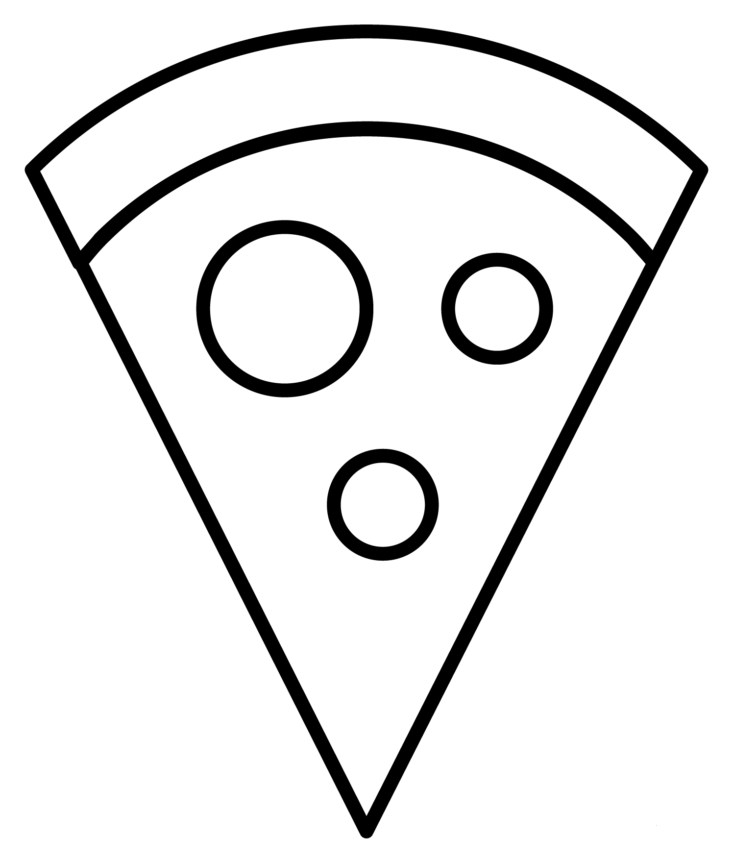 Pizza Emoji coloring page - ColouringPages