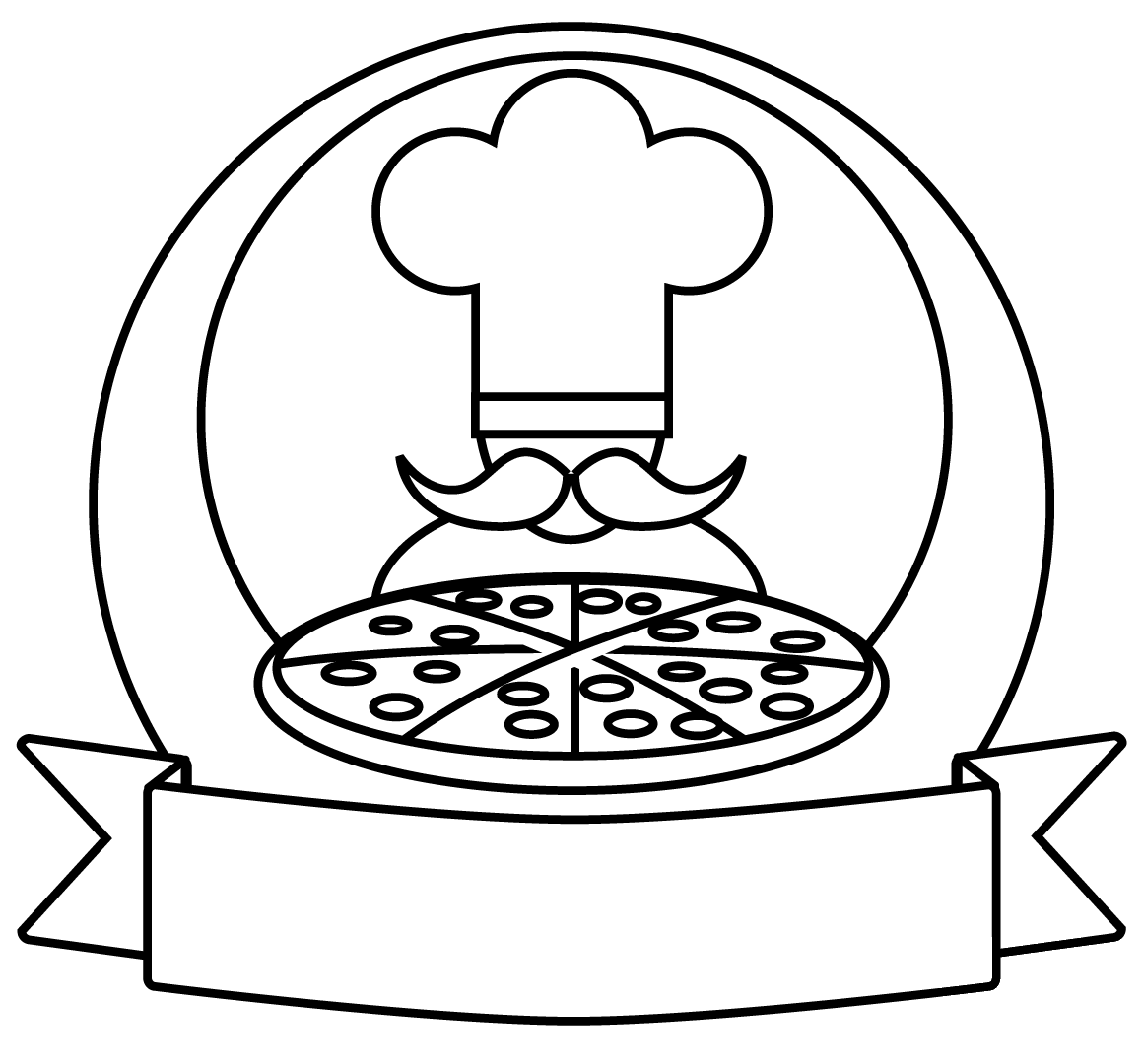 Pizzaman coloring page - ColouringPages