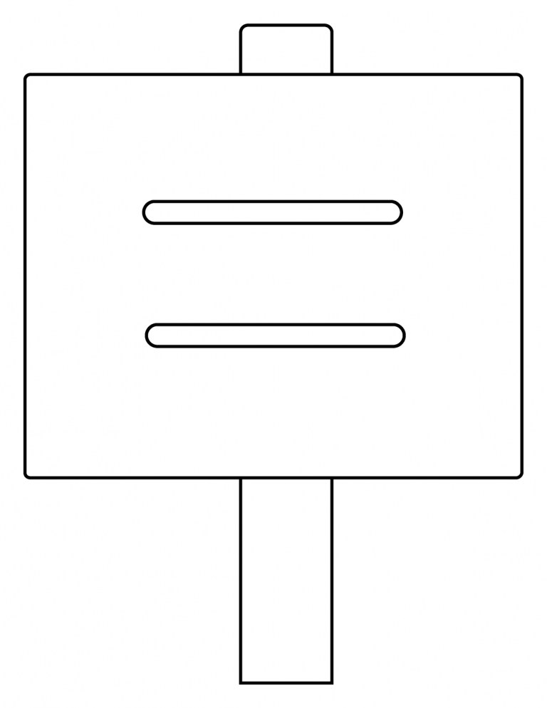 Placard Emoji coloring page - ColouringPages