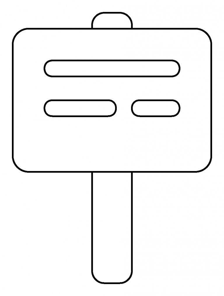 Placard Emoji coloring page - ColouringPages