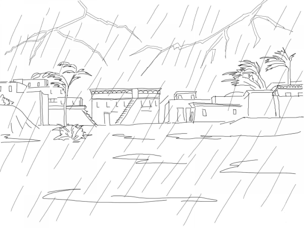 Plague of Darkness coloring page image