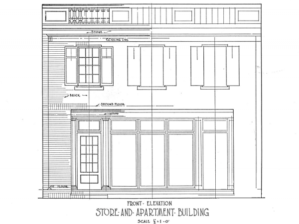 Plan Of The Apartment House  coloring page image