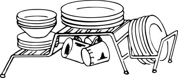 Plate Rack coloring page image