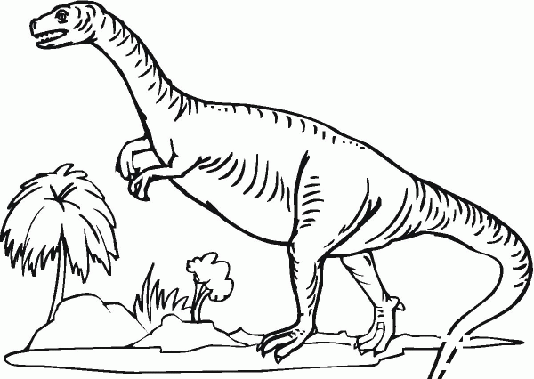 Plateosaurus coloring page image