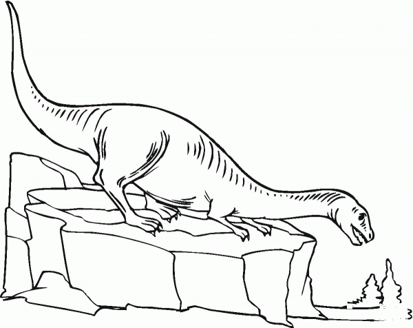 Plateosaurus coloring page image