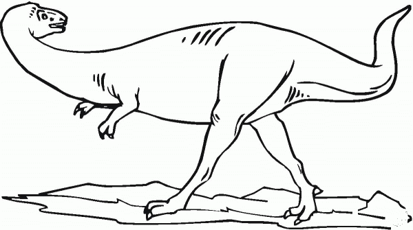 Plateosaurus coloring page image