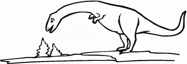 Plateosaurus coloring page image