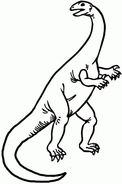 Plateosaurus coloring page image