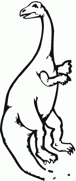 Plateosaurus coloring page image