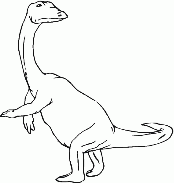 Plateosaurus coloring page image