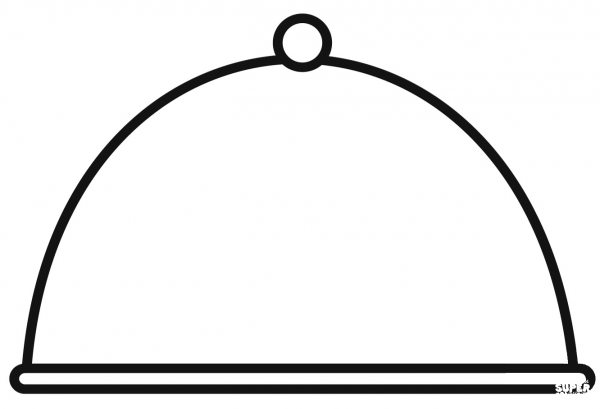 Platter coloring page image