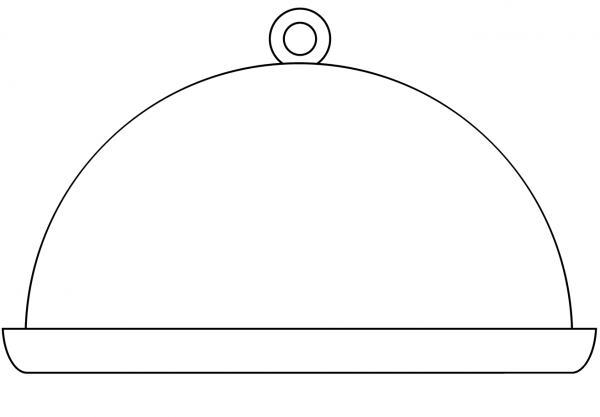 Platter coloring page image