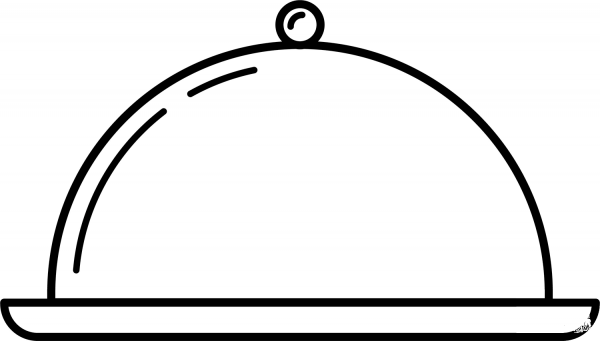 Platter coloring page image
