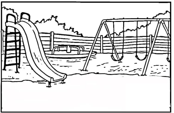 Playground  coloring page image