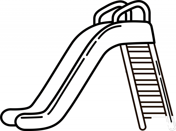 Playground Slide coloring page image