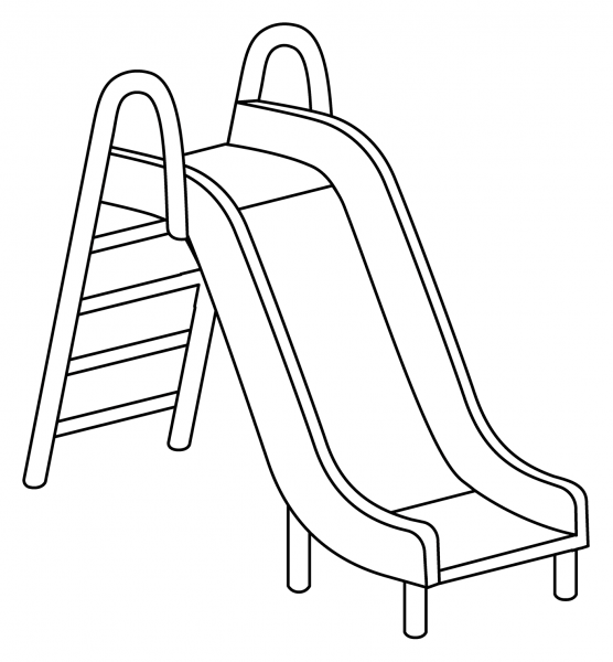 Playground Slide Emoji coloring page image