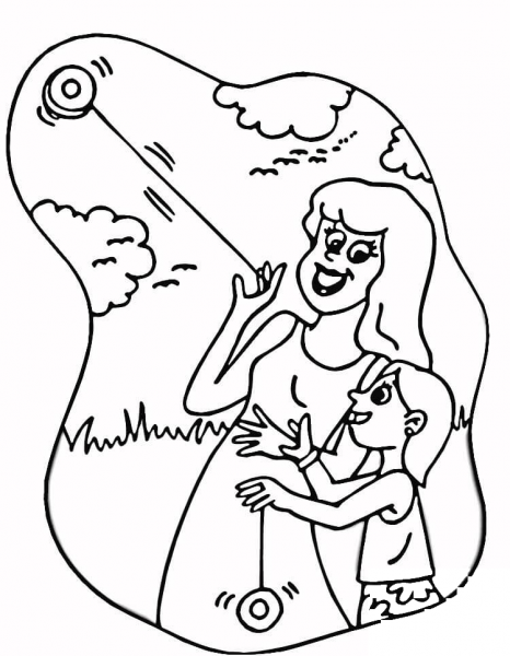 Playing Yoyo  coloring page image