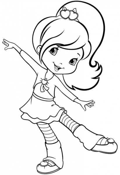 Plum Pudding coloring page image
