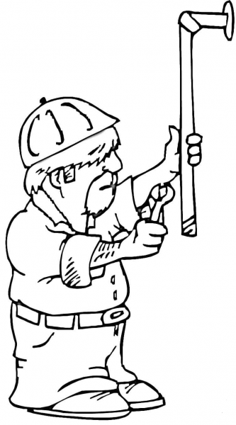 Plumber  coloring page image