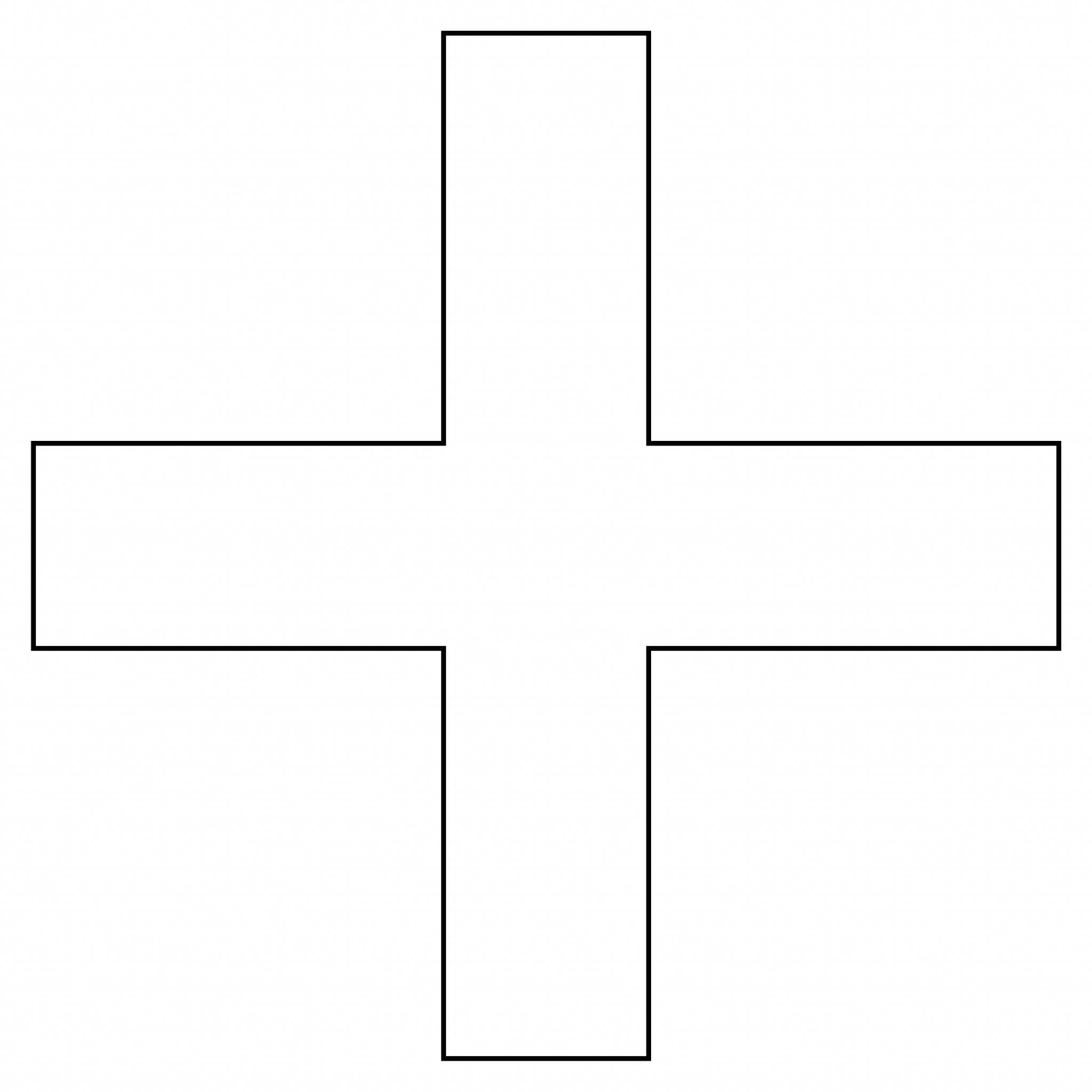 Plus coloring page - ColouringPages