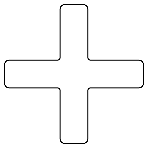 Plus Emoji coloring page image