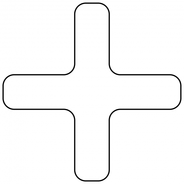 Plus Emoji coloring page image