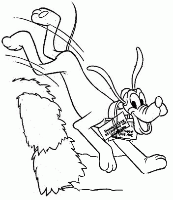 Pluto coloring page image