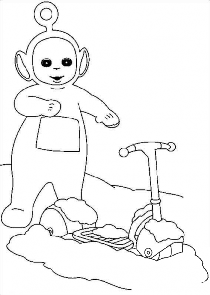 Po And Otopet  coloring page image