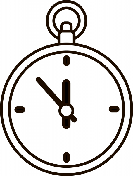 Pocket Watch coloring page image