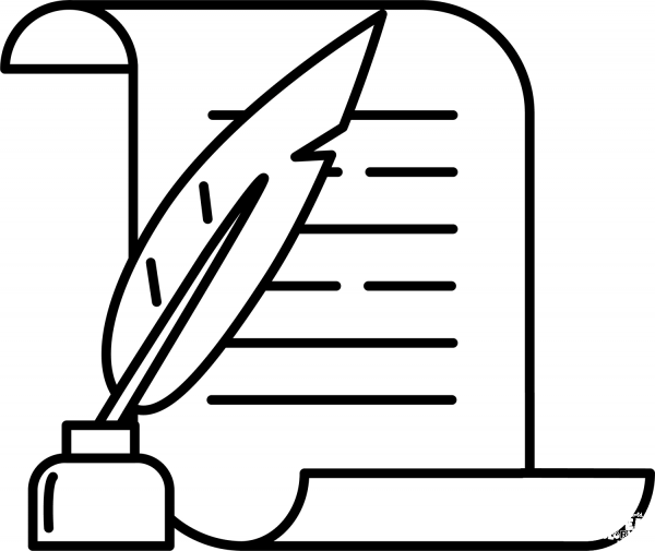 Poetry coloring page image