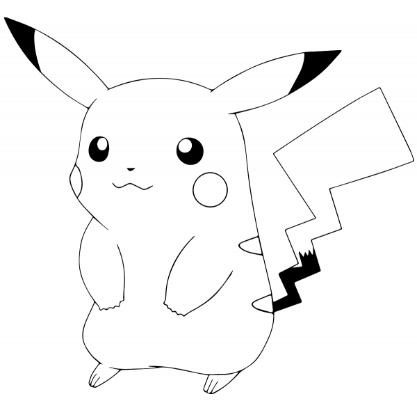 PokÃ©mon GO Pikachu  coloring page image