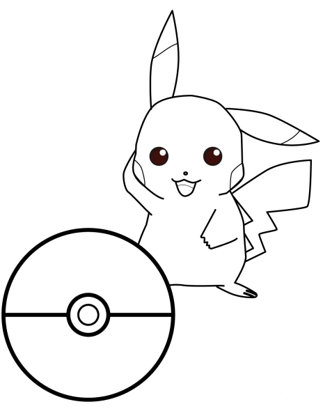 Pokemon Go coloring page image