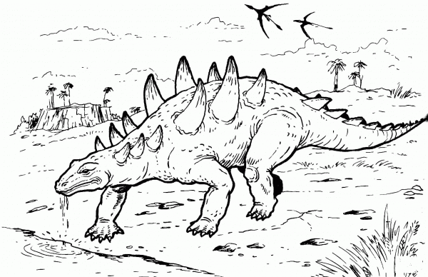 Polacanthus coloring page image
