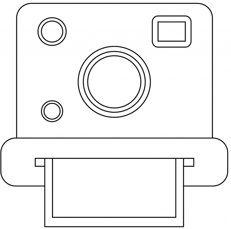 Polaroid coloring page - ColouringPages