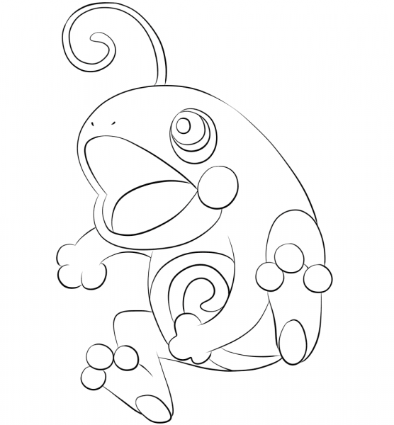 Politoed coloring page image