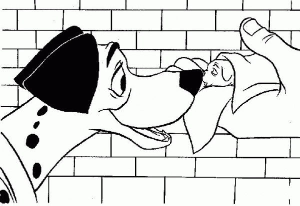Pongo And His Baby  coloring page image