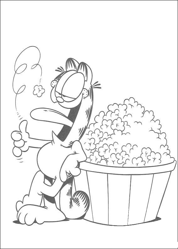 Popcorn coloring page - ColouringPages