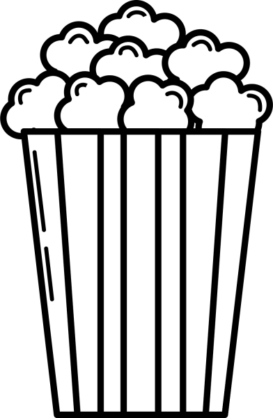Popcorn coloring page image