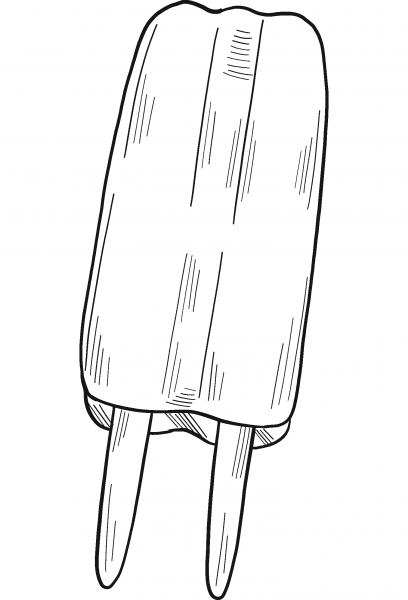 Popsicle coloring page image