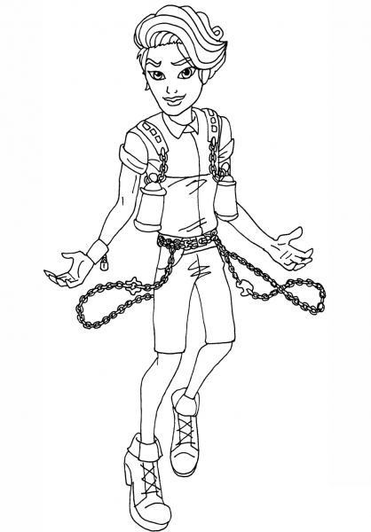 Porter Geiss coloring page image