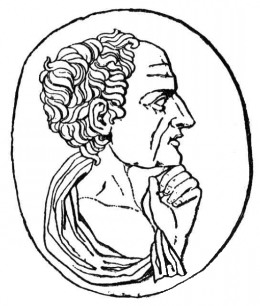 Portrait Of Aristotle  coloring page image