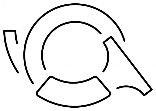 Postal Horn Emoji coloring page image