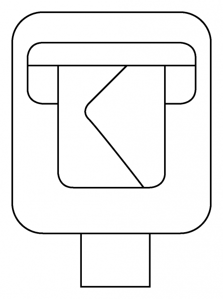 Postbox Emoji coloring page image