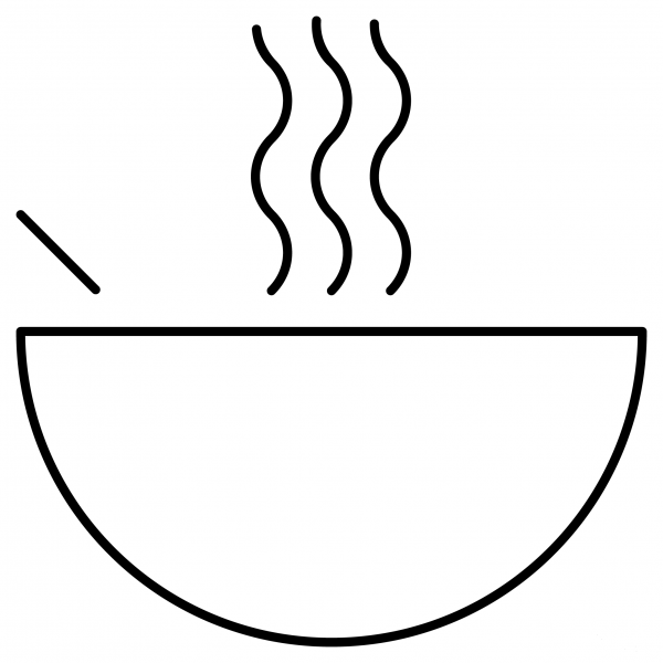 Pot of Food Emoji coloring page image